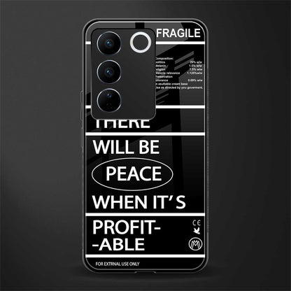 when it's profitable back phone cover | glass case for vivo v27 pro 5g