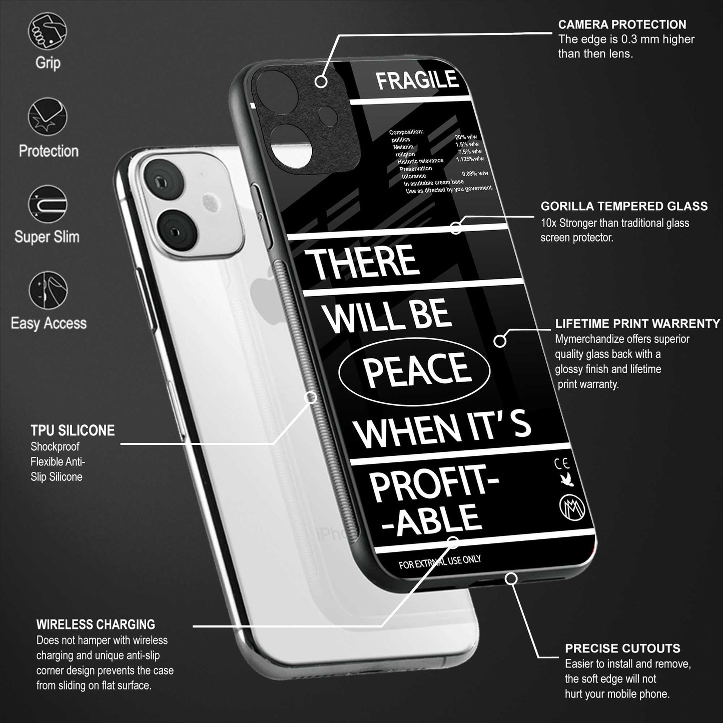 when it's profitable glass case for oppo reno7 pro 5g image-4