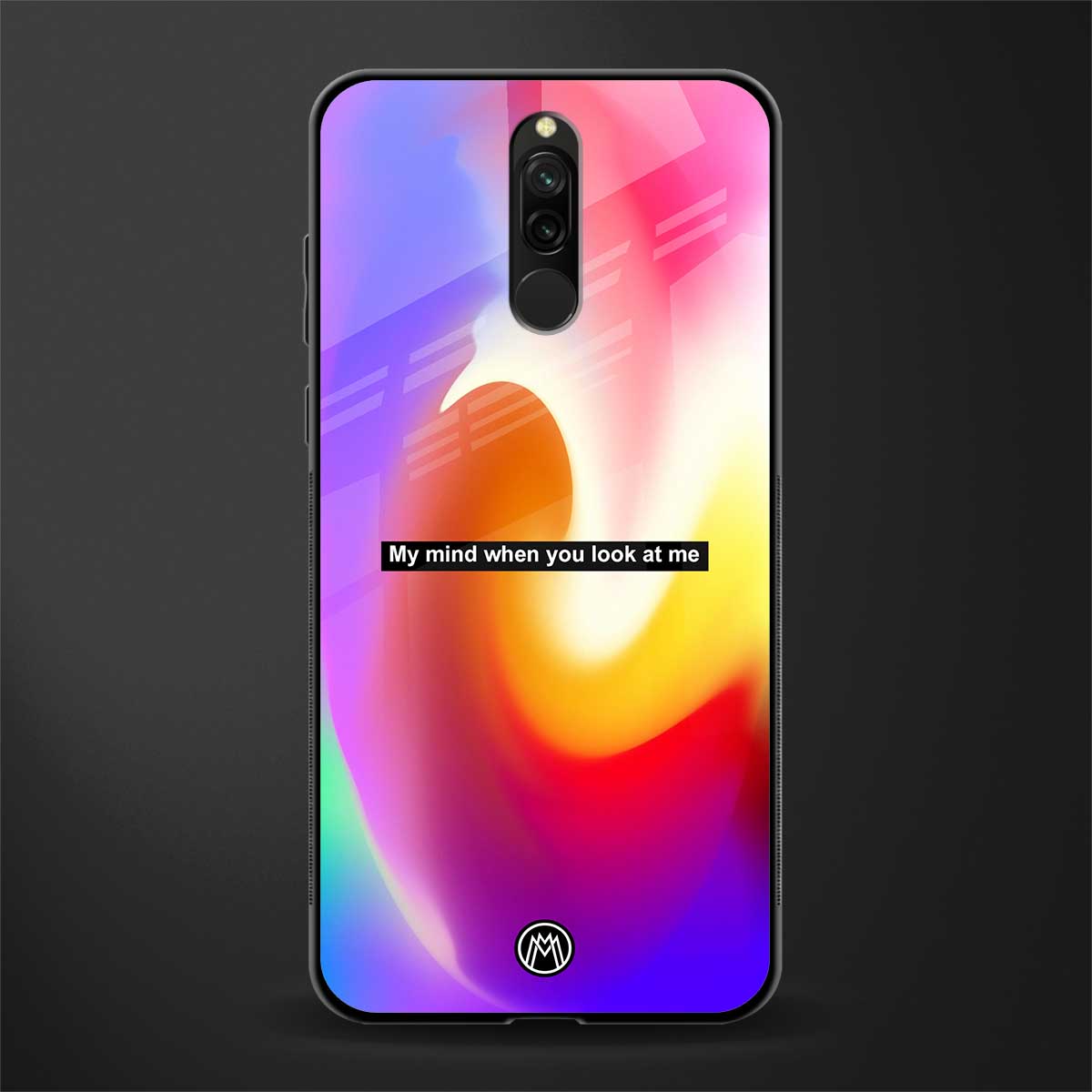 when you look at me glass case for redmi 8 image