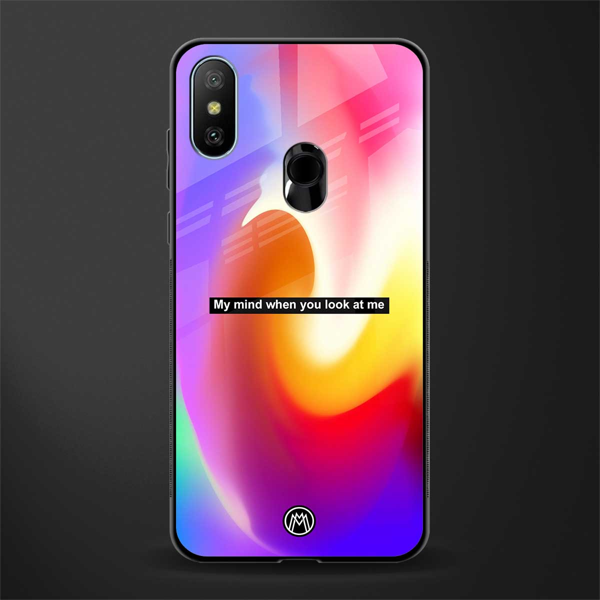 when you look at me glass case for redmi 6 pro image