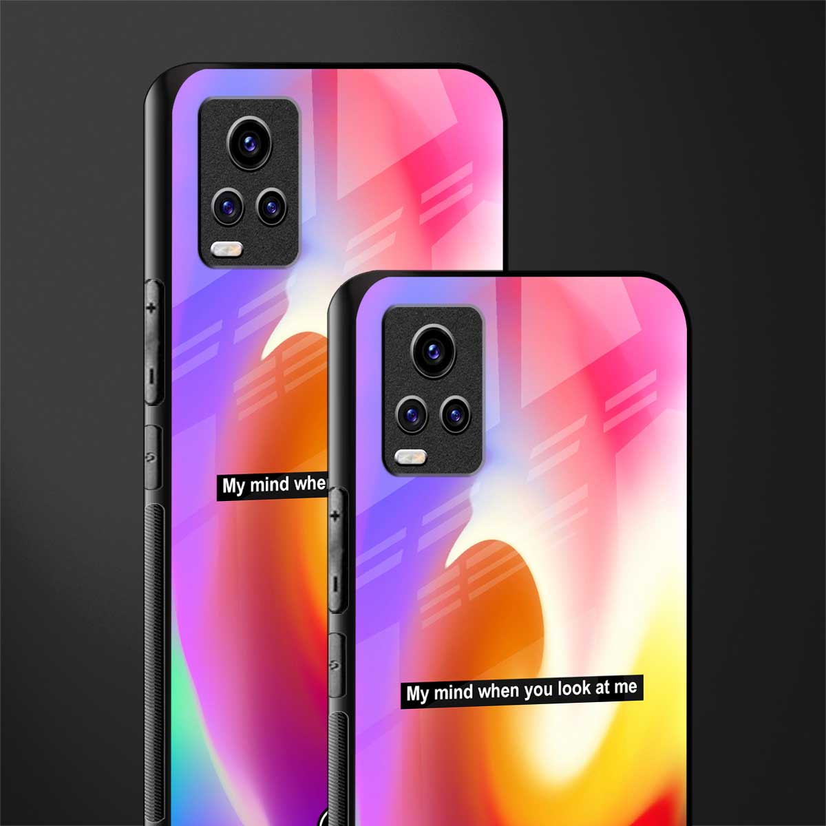 when you look at me back phone cover | glass case for vivo y73