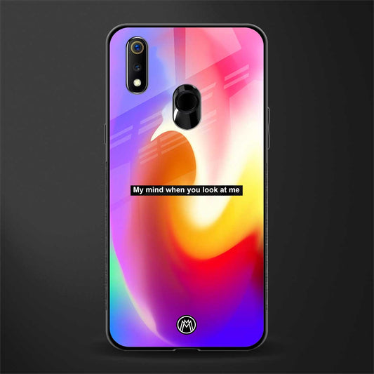 when you look at me glass case for realme 3 pro image