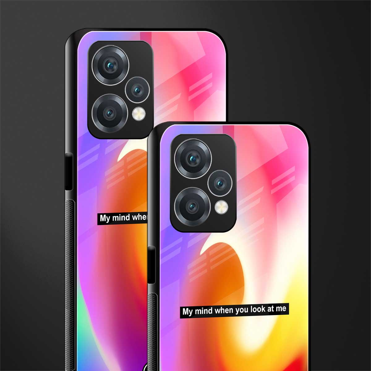 when you look at me back phone cover | glass case for realme 9 pro 5g