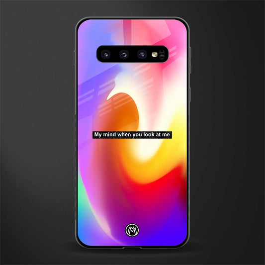 when you look at me glass case for samsung galaxy s10 image
