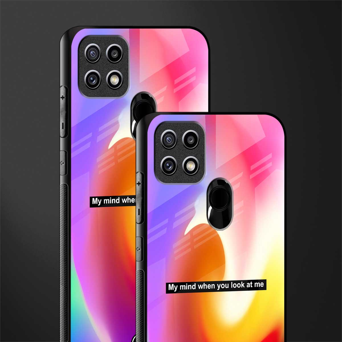 when you look at me glass case for oppo a15 image-2
