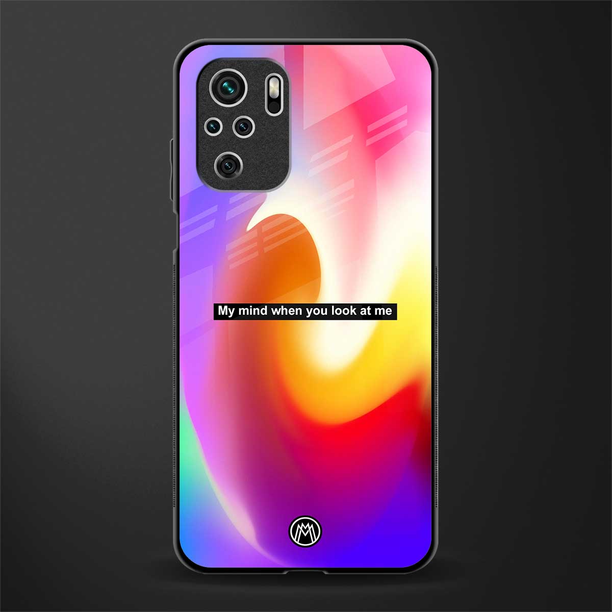 when you look at me glass case for redmi note 10 image