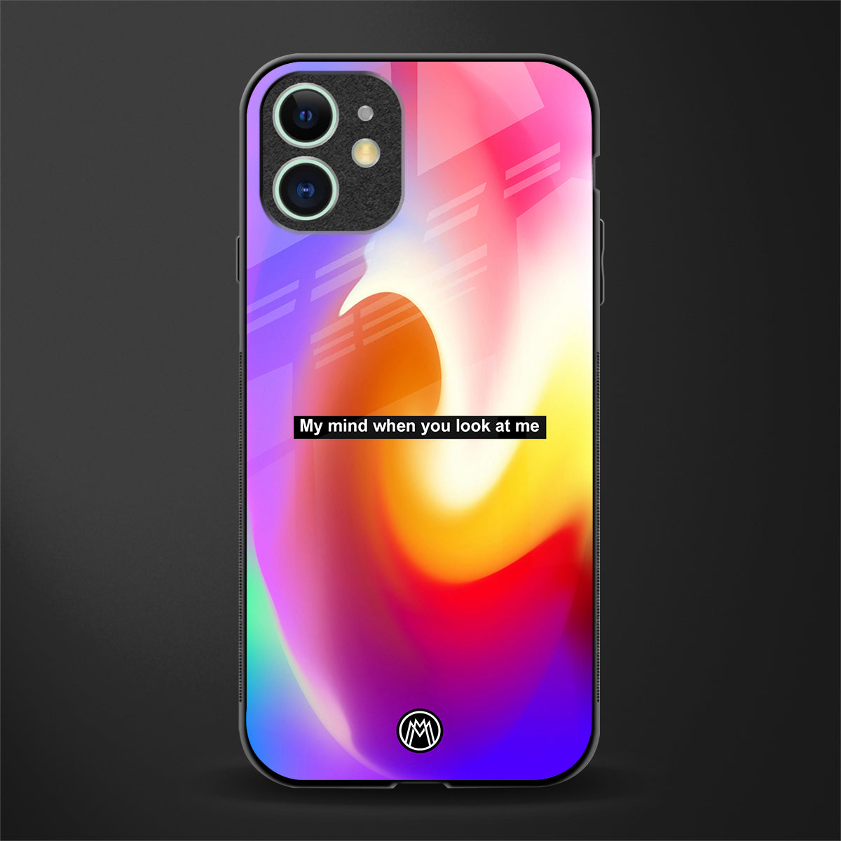 when you look at me glass case for iphone 12 mini image