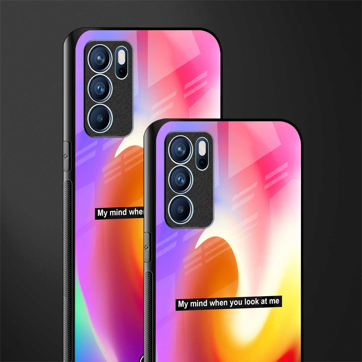 when you look at me glass case for oppo reno6 5g image-2