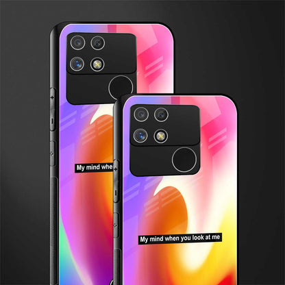 when you look at me back phone cover | glass case for realme narzo 50a