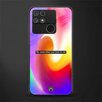 when you look at me back phone cover | glass case for realme narzo 50a