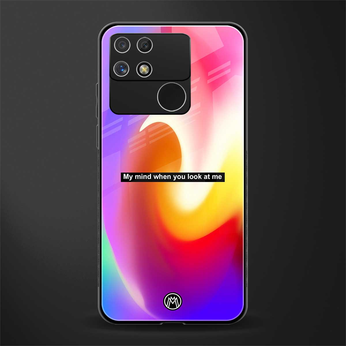 when you look at me back phone cover | glass case for realme narzo 50a
