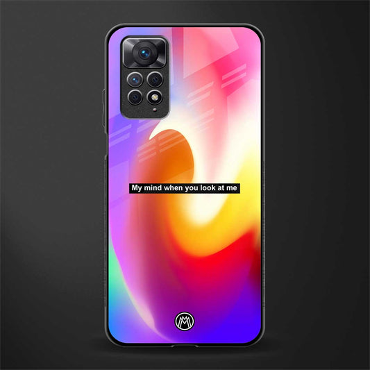 when you look at me back phone cover | glass case for redmi note 11 pro plus 4g/5g