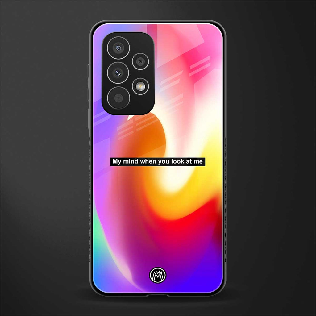 when you look at me back phone cover | glass case for samsung galaxy a73 5g