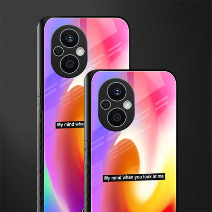 when you look at me back phone cover | glass case for oppo f21 pro 5g