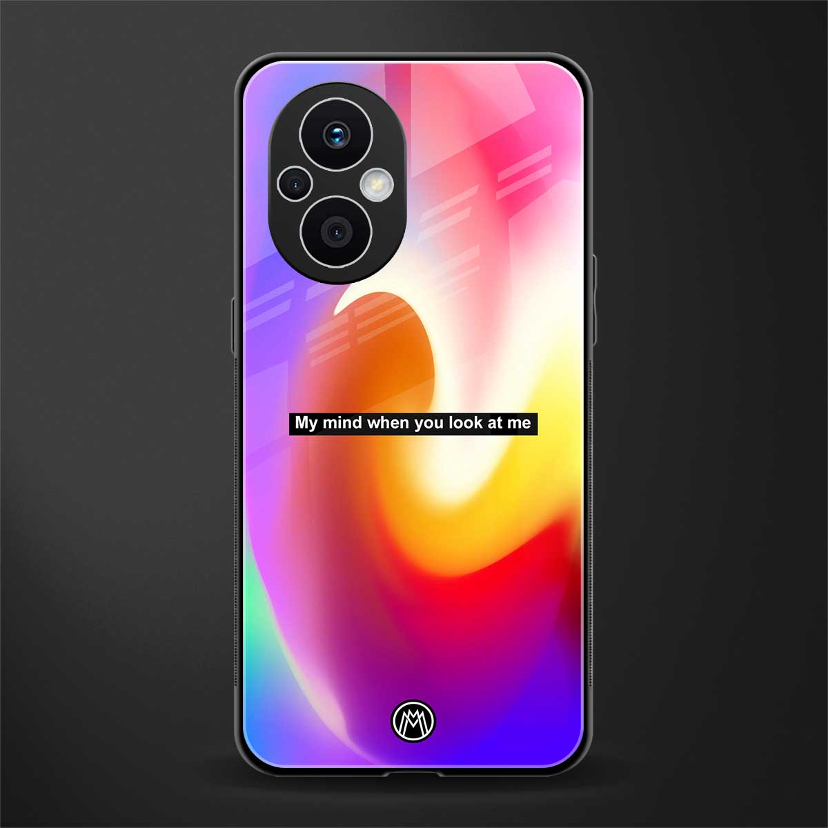 when you look at me back phone cover | glass case for oppo f21 pro 5g