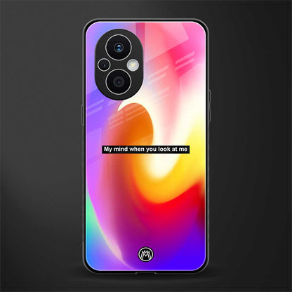 when you look at me back phone cover | glass case for oppo f21 pro 5g