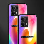 when you look at me back phone cover | glass case for oppo f21 pro 4g