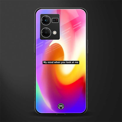 when you look at me back phone cover | glass case for oppo f21 pro 4g