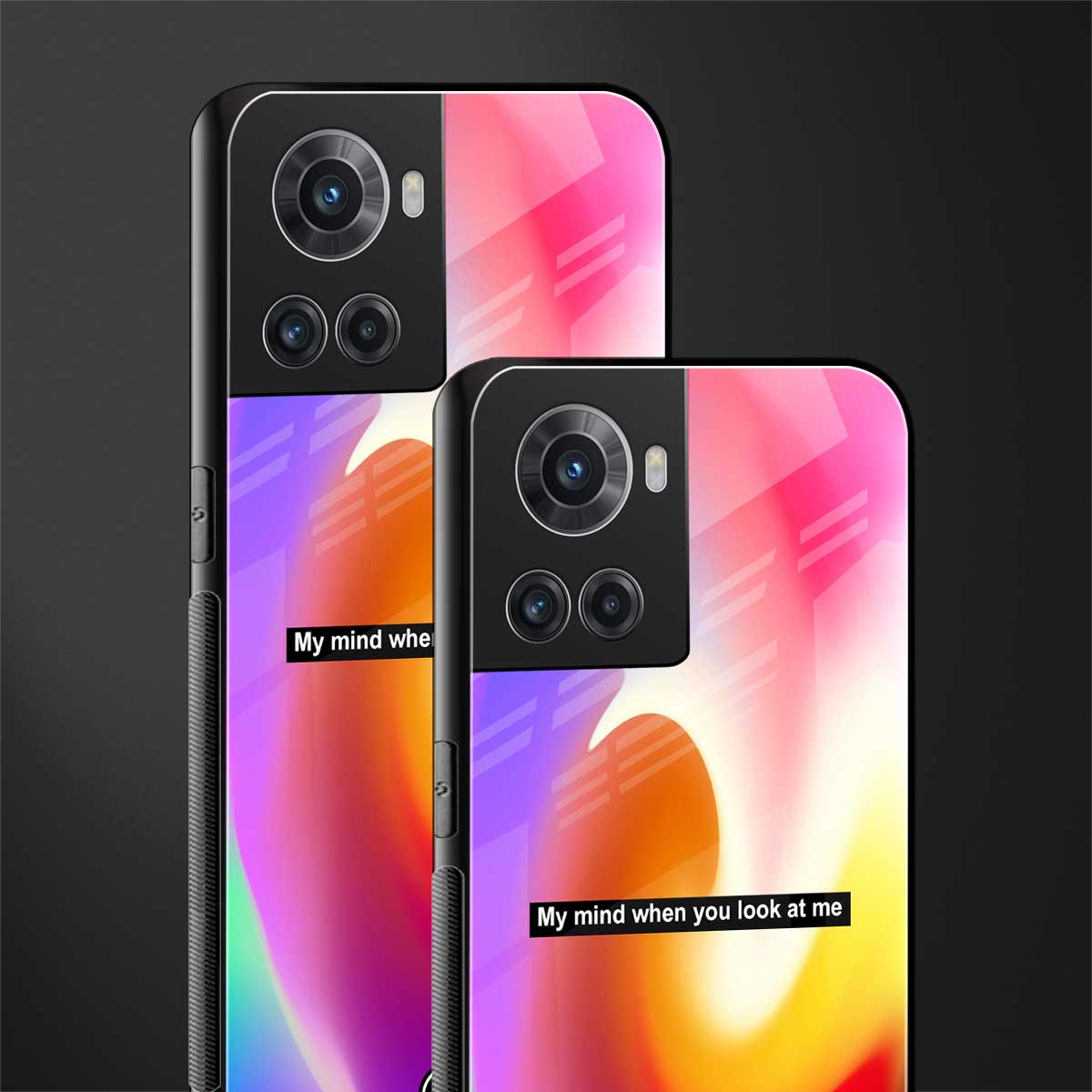when you look at me back phone cover | glass case for oneplus 10r 5g