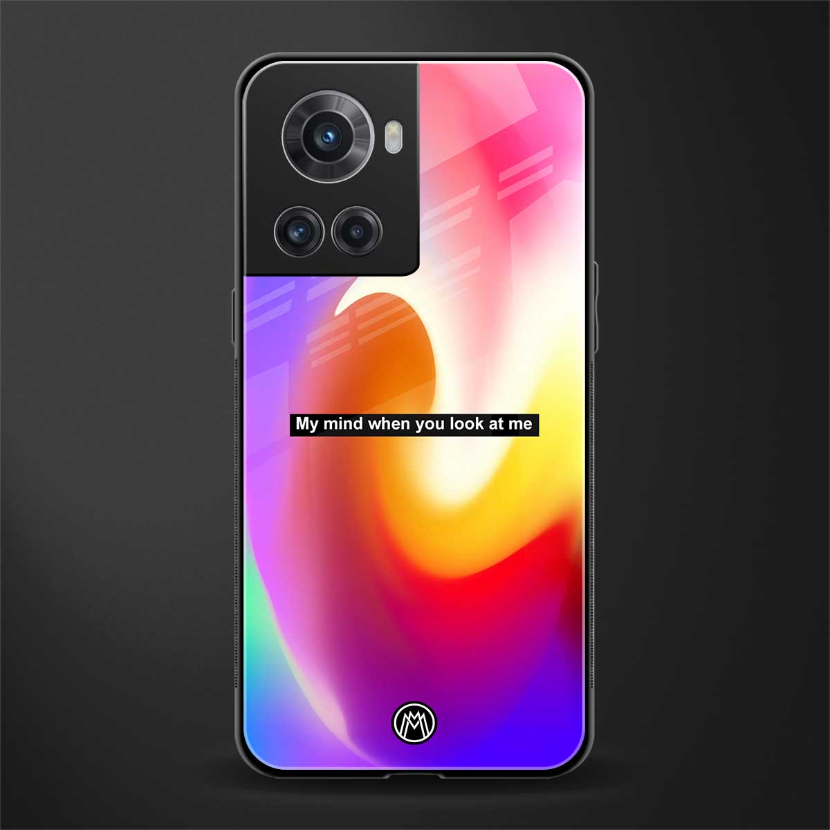 when you look at me back phone cover | glass case for oneplus 10r 5g