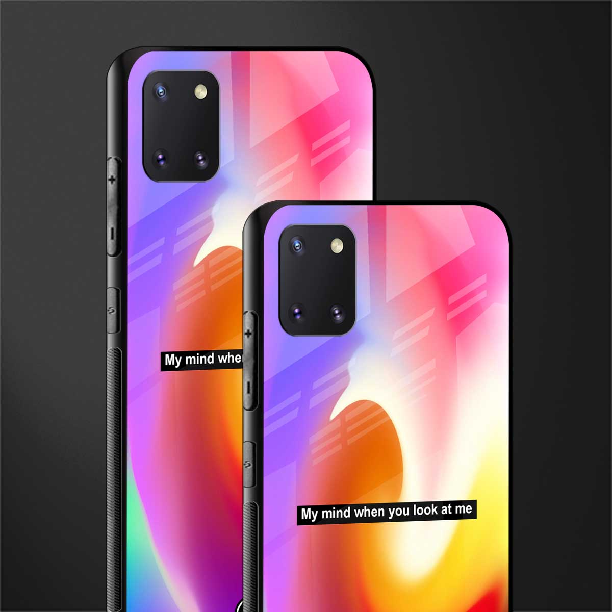 when you look at me glass case for samsung a81 image-2