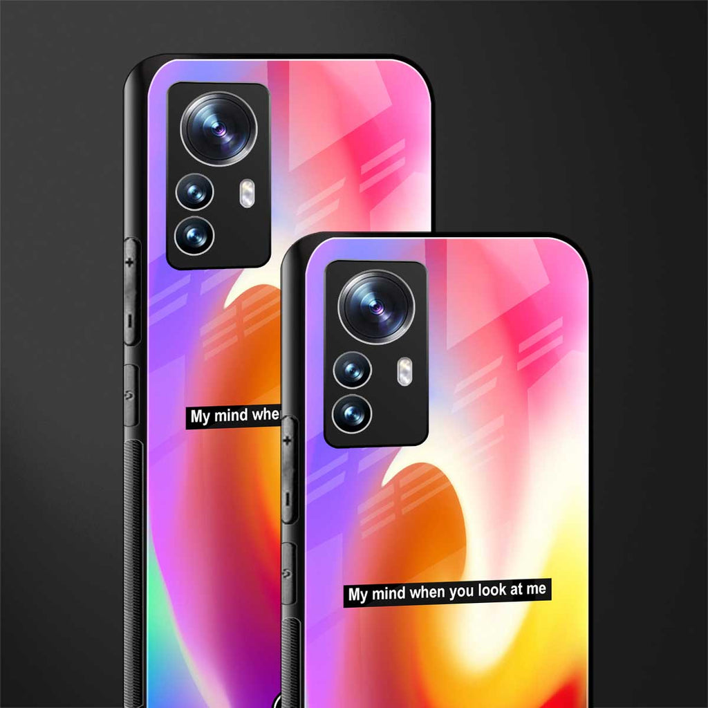 when you look at me back phone cover | glass case for xiaomi 12 pro