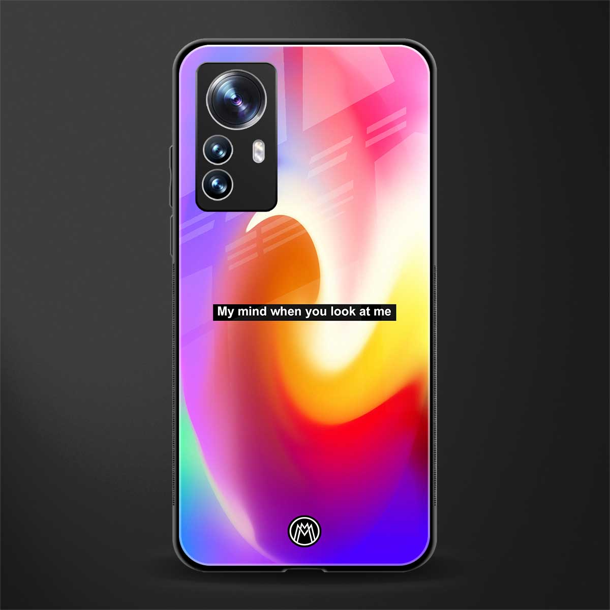 when you look at me back phone cover | glass case for xiaomi 12 pro