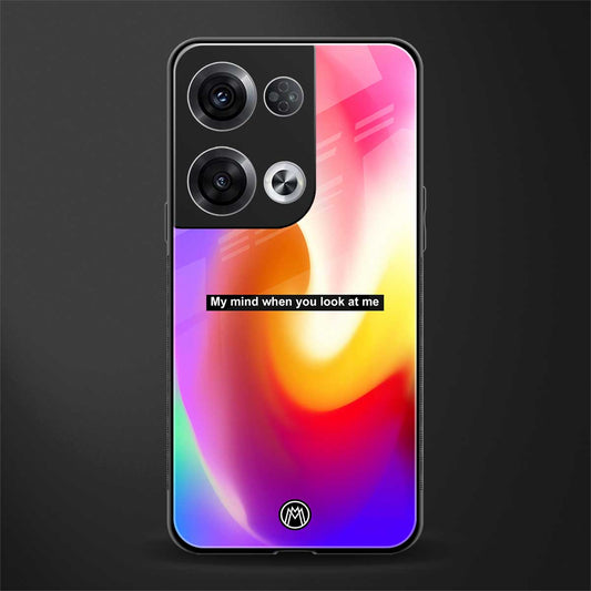 when you look at me back phone cover | glass case for oppo reno 8