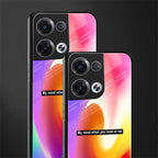 when you look at me back phone cover | glass case for oppo reno 8 pro