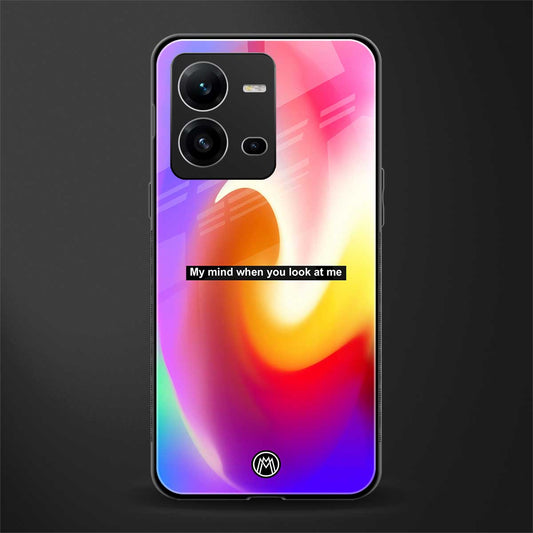 when you look at me back phone cover | glass case for vivo v25-5g