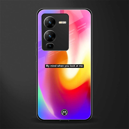 when you look at me back phone cover | glass case for vivo v25 pro 5g