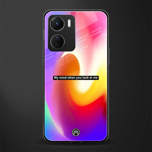 when you look at me back phone cover | glass case for vivo y16