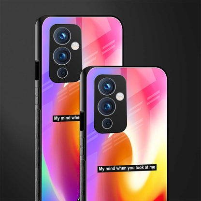 when you look at me back phone cover | glass case for oneplus 9