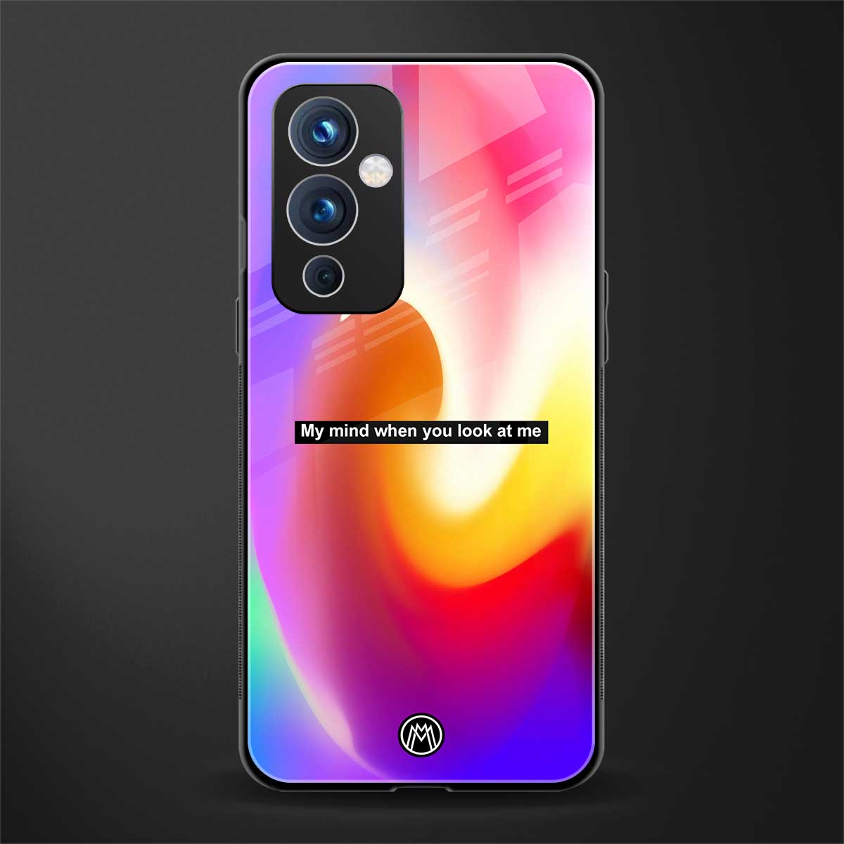 when you look at me back phone cover | glass case for oneplus 9