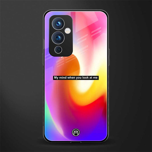 when you look at me back phone cover | glass case for oneplus 9