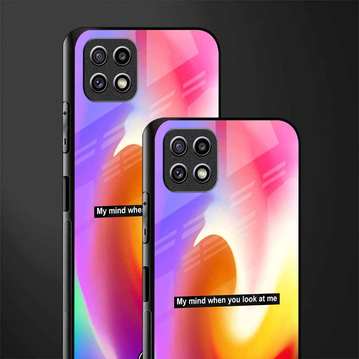 when you look at me back phone cover | glass case for samsung galaxy f42