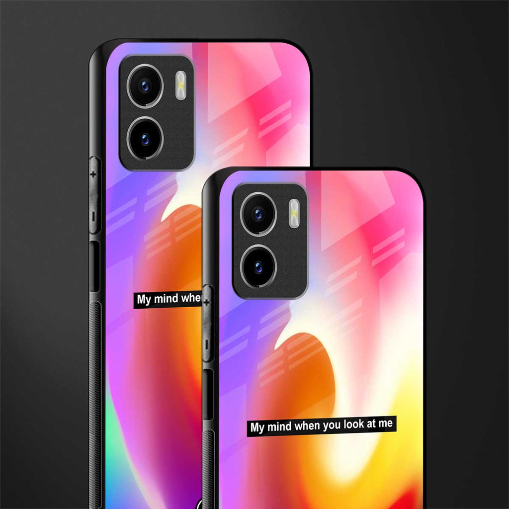 when you look at me back phone cover | glass case for vivo y72