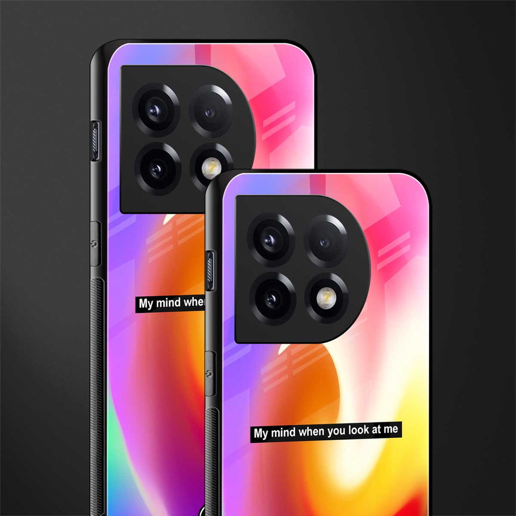 when you look at me back phone cover | glass case for oneplus 11