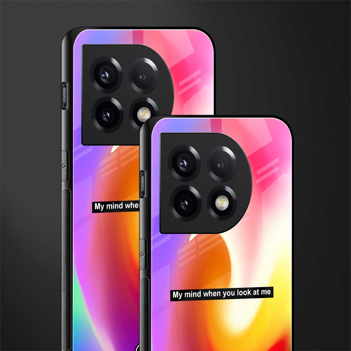 when you look at me back phone cover | glass case for oneplus 11