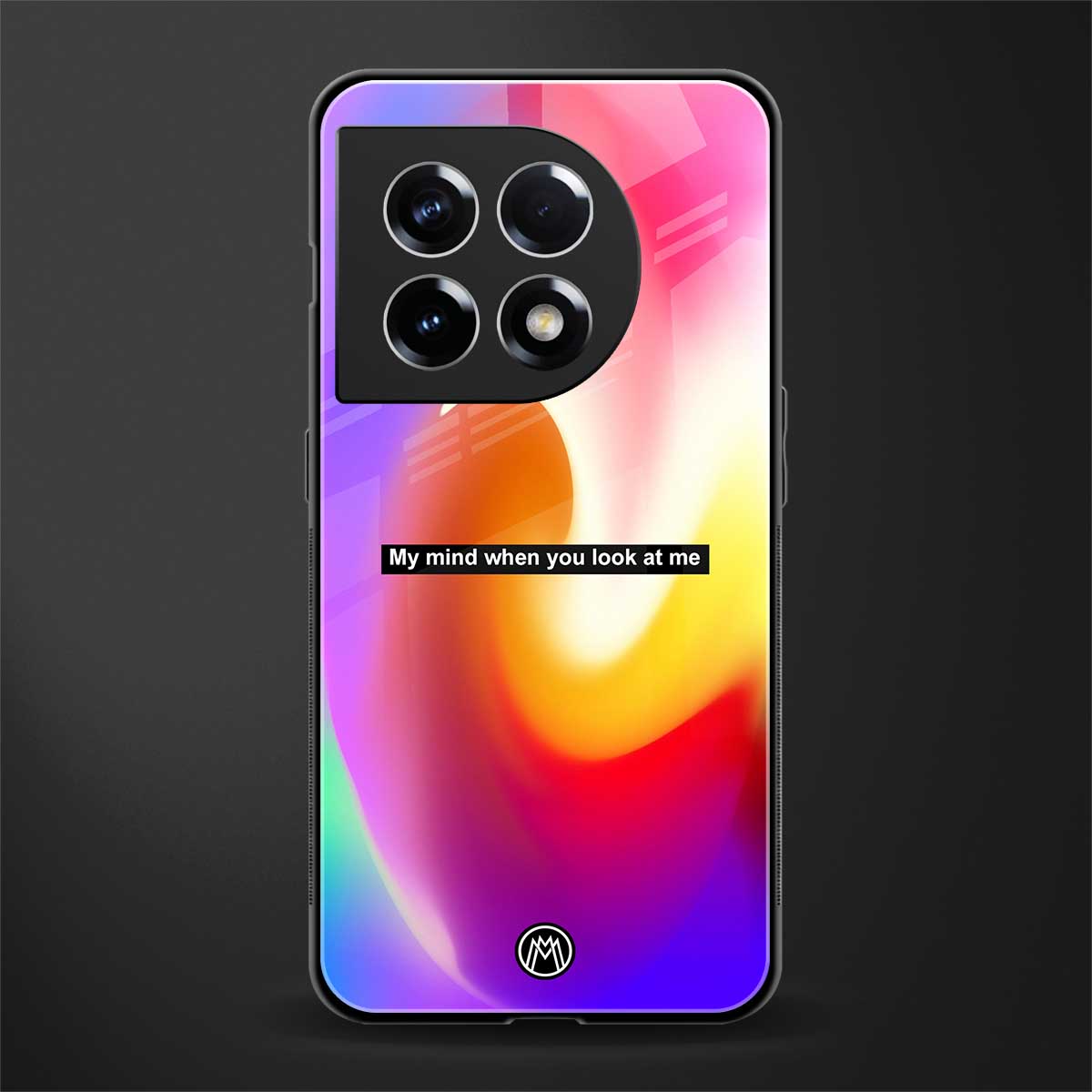 when you look at me back phone cover | glass case for oneplus 11