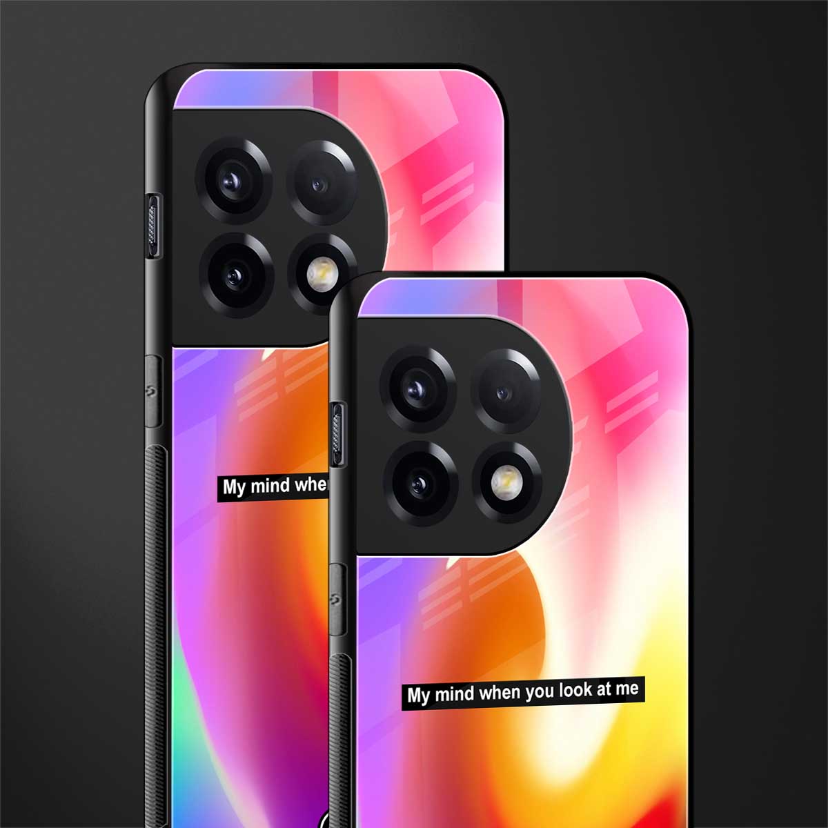 when you look at me back phone cover | glass case for oneplus 11r