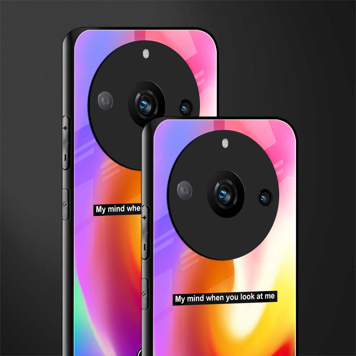 when you look at me back phone cover | glass case for realme 11 pro 5g