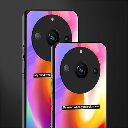 when you look at me back phone cover | glass case for realme 11 pro 5g
