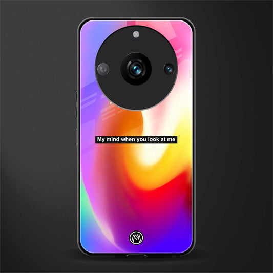 when you look at me back phone cover | glass case for realme 11 pro 5g