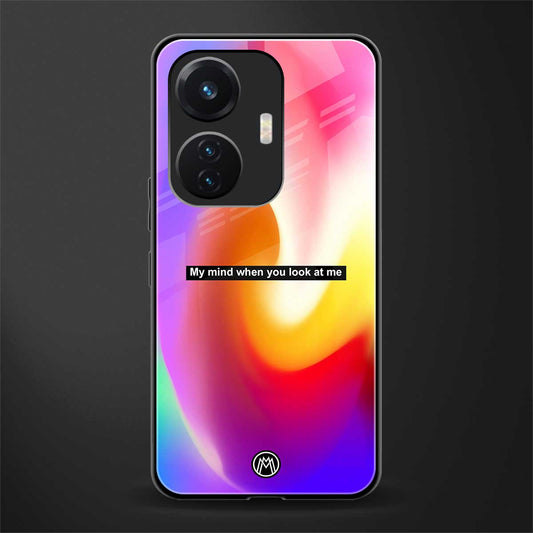 when you look at me back phone cover | glass case for vivo t1 44w 4g