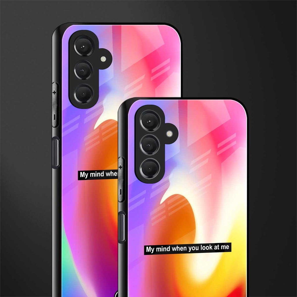when you look at me back phone cover | glass case for samsun galaxy a24 4g