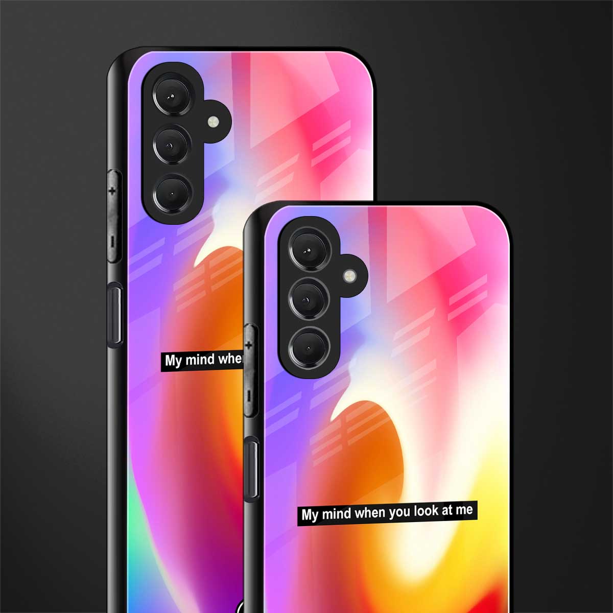 when you look at me back phone cover | glass case for samsun galaxy a24 4g