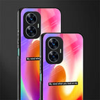when you look at me back phone cover | glass case for realme c55