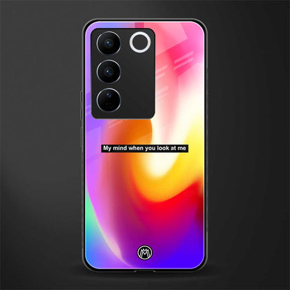 when you look at me back phone cover | glass case for vivo v27 pro 5g