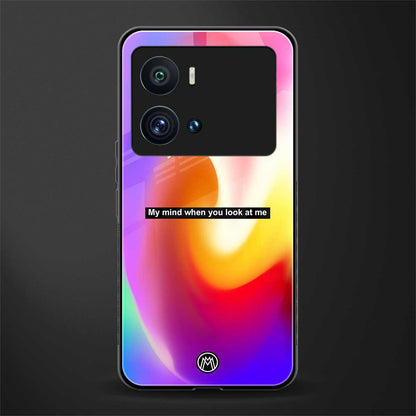 when you look at me back phone cover | glass case for iQOO 9 Pro